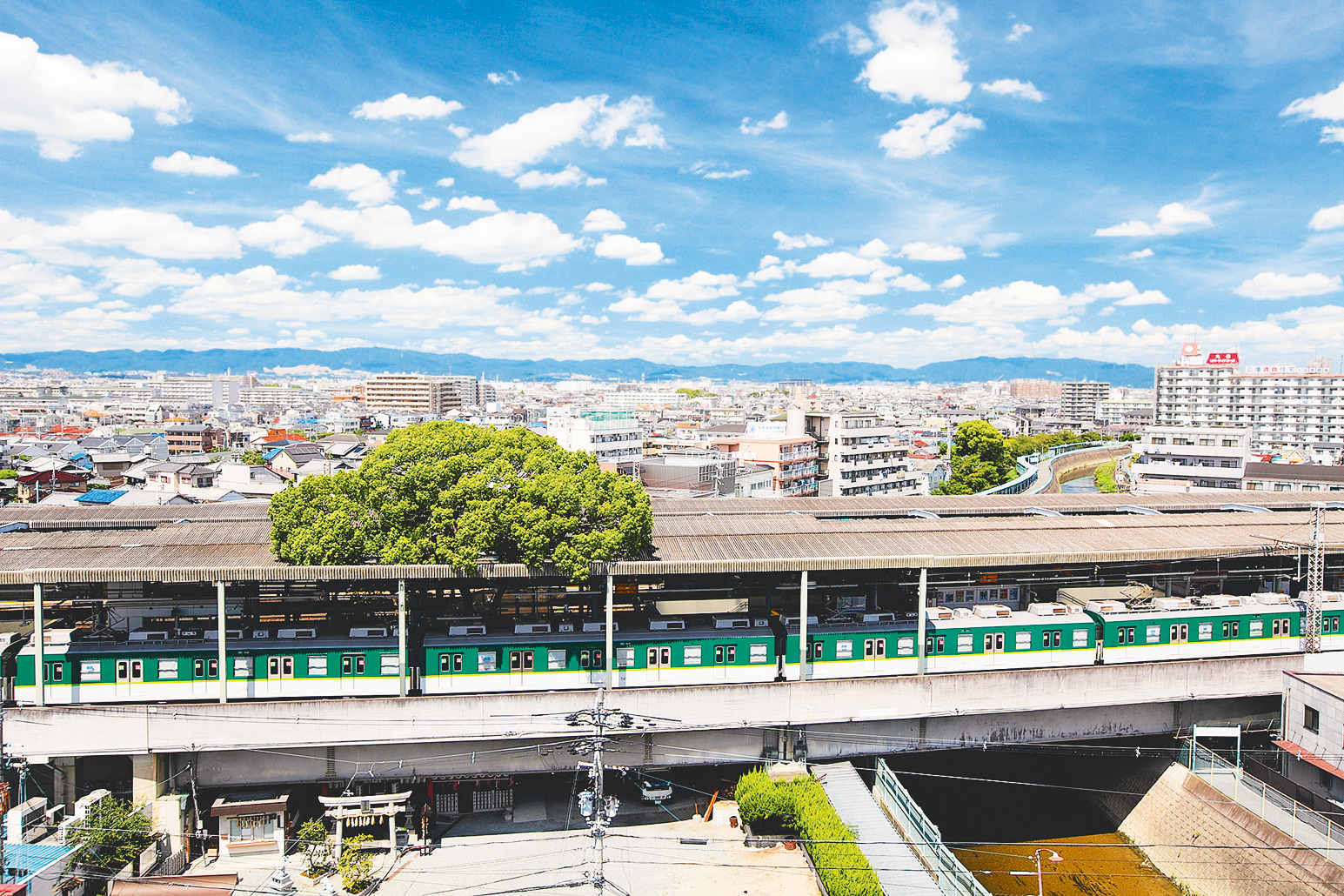 萱島駅と大楠