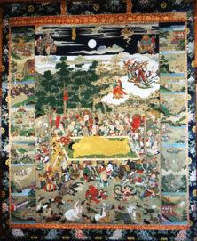 描表装された「法安寺八相涅槃図」の写真