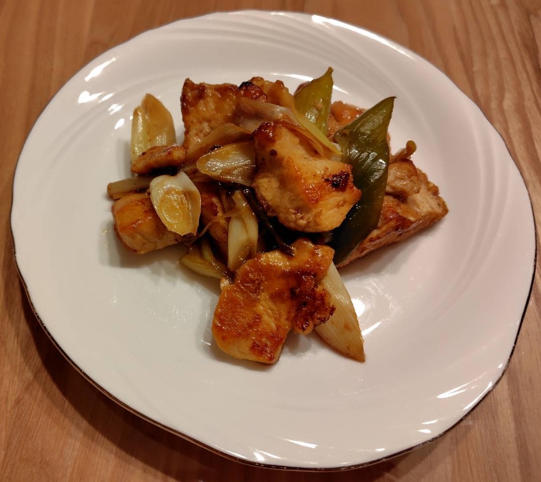 鶏むね肉のぽん酢炒め