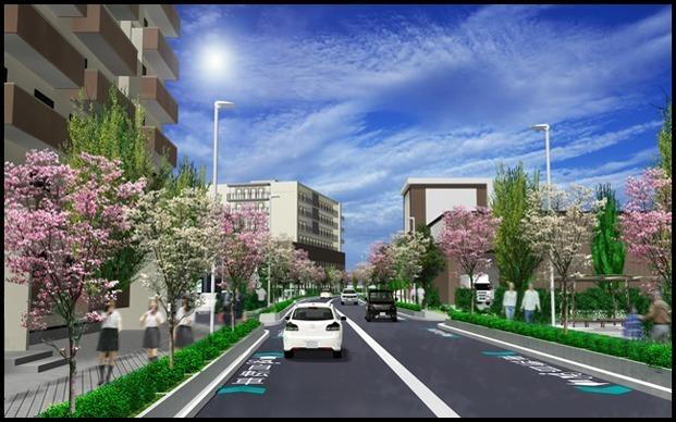 東寝屋川駅前線完成イメージ図