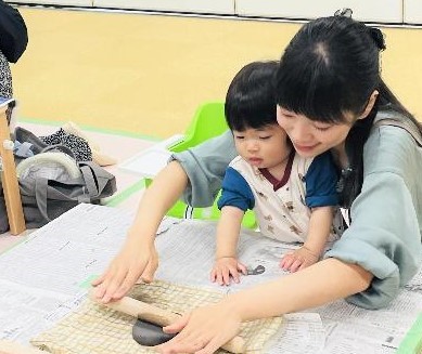 陶芸の様子