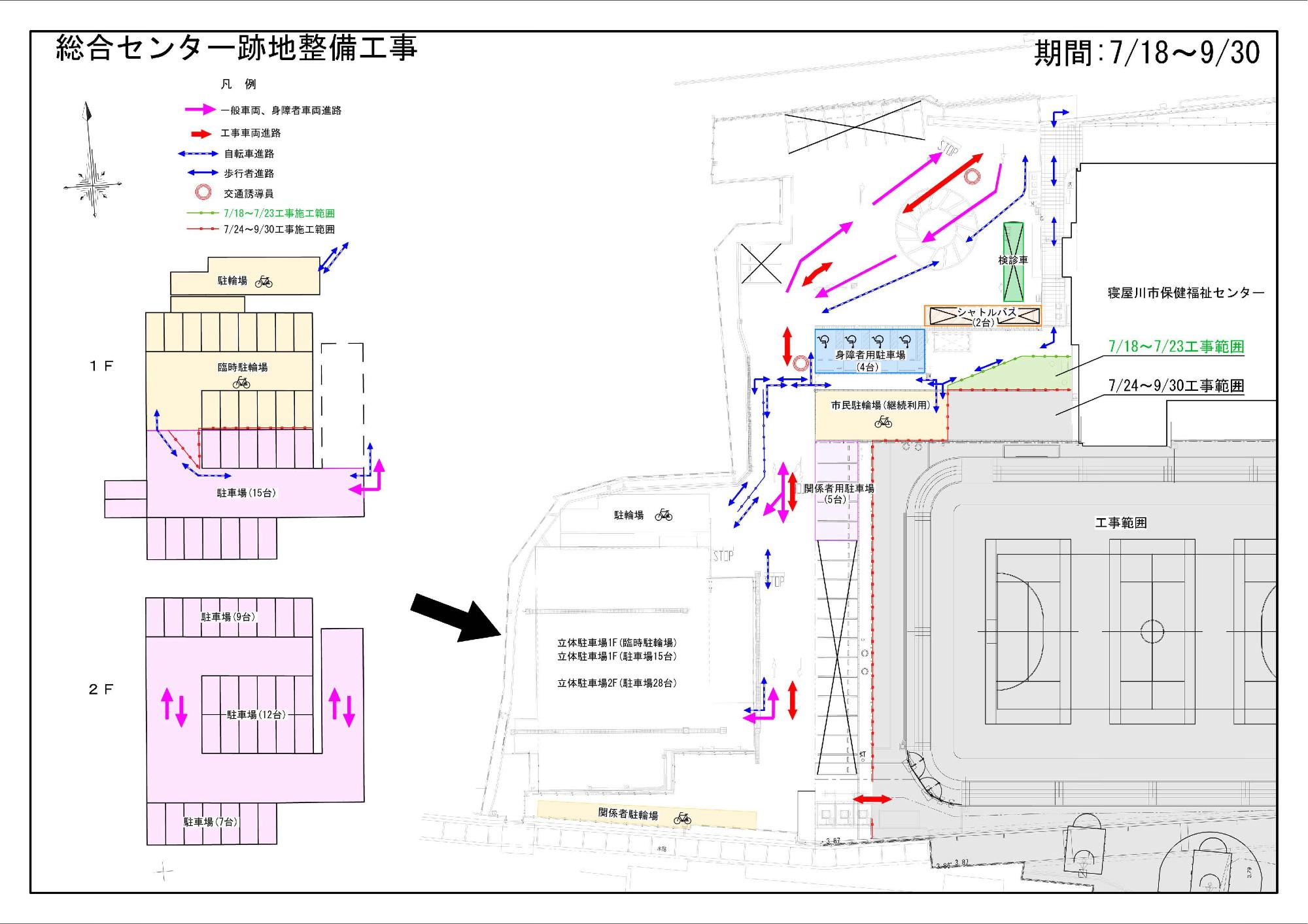 仮設計画(7月18日~9月30日)