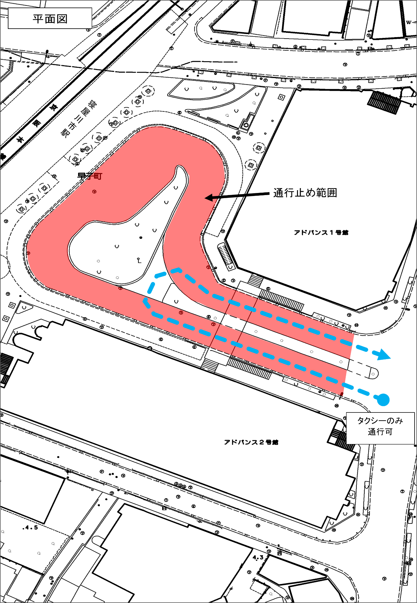 通行止め範囲図