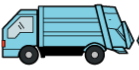 ゴミ収集車のイラスト