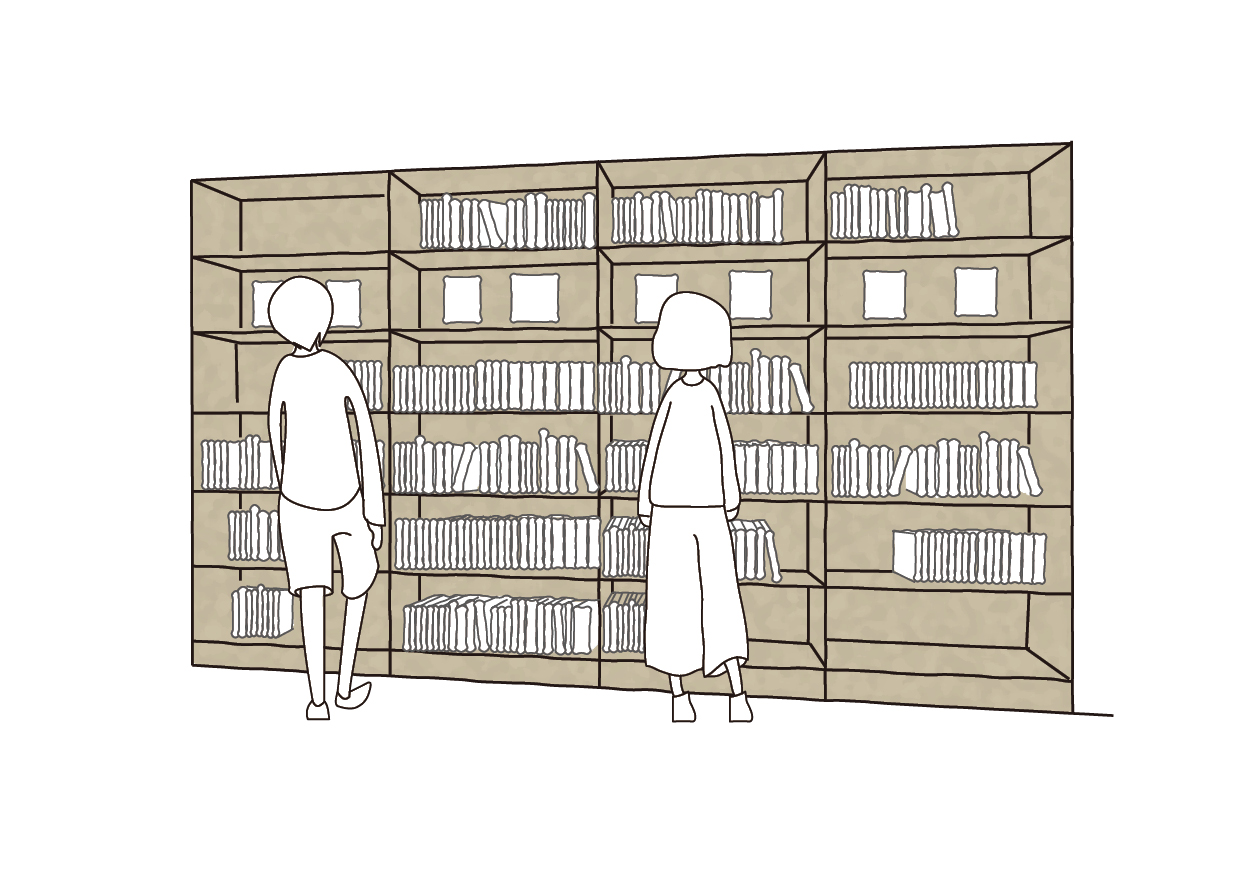 図書館イラスト