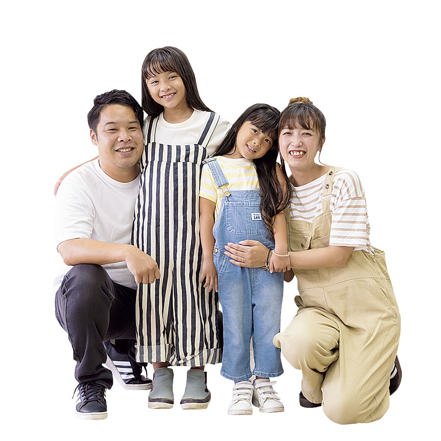 嶌田さん家族
