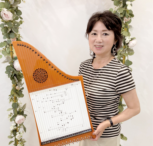 日本ヘルマンハープ振興会会長 梶原千沙都さん