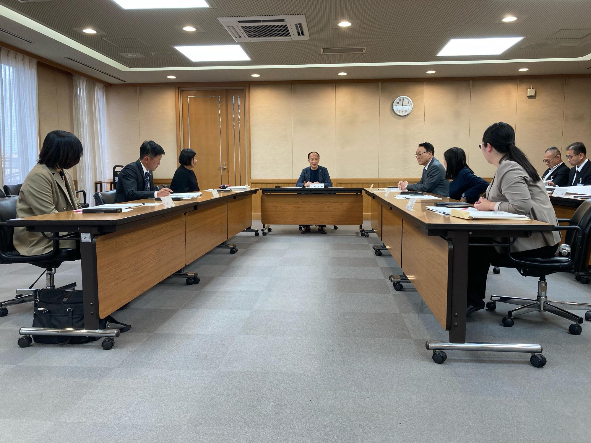 総合教育会議の様子