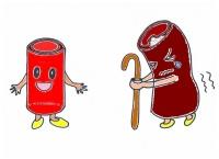 健康な血管と老化した結果のイラスト