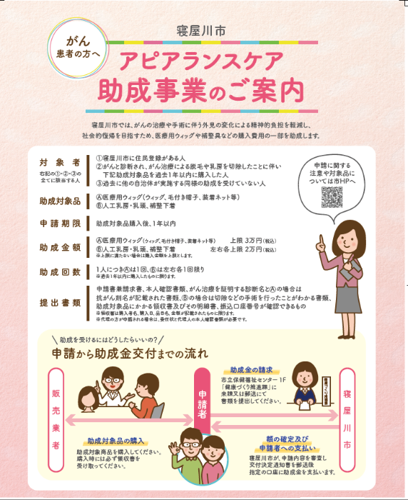アピアランスケア助成事業チラシ