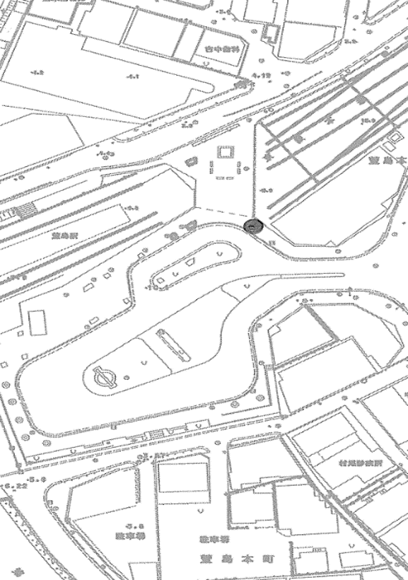 京阪萱島駅駅前広場 位置図