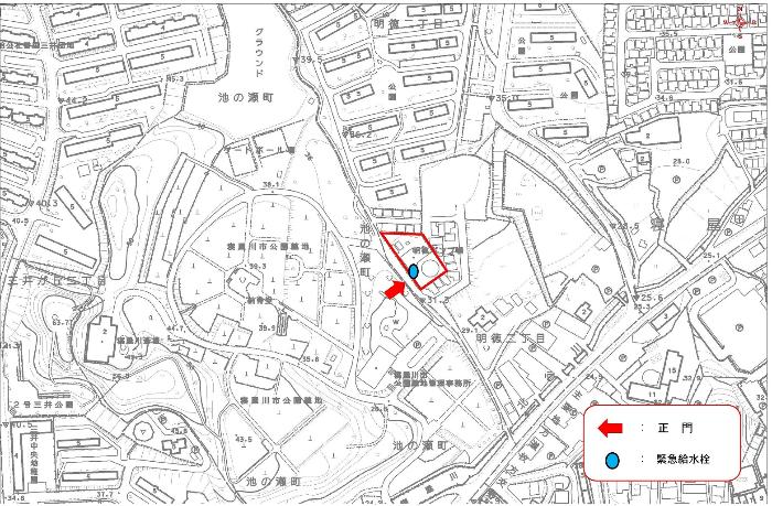 明徳ポンプ場の地図