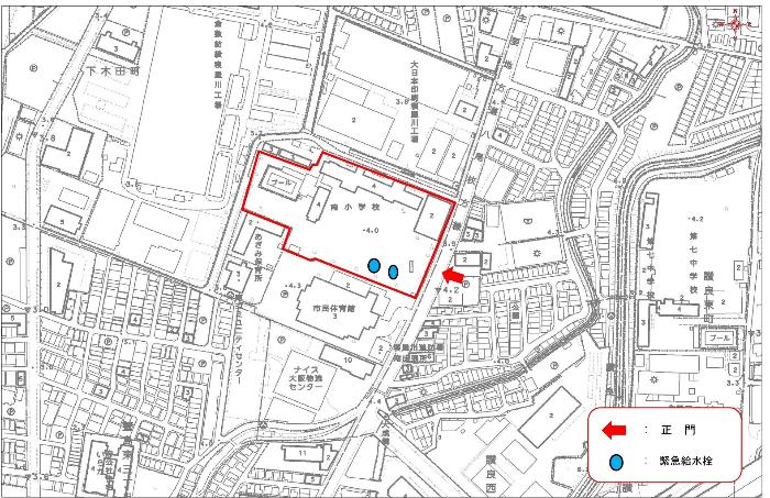 南小学校の地図