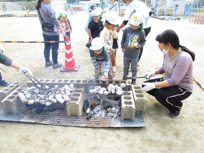 焼き芋の様子2