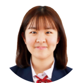 大阪教育大学附属高等学校平野校舎1年生の楠山仁子さんの顔写真