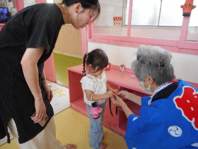 お面屋さんの様子