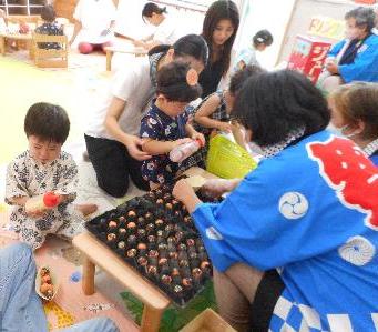 たこ焼き屋さんの様子