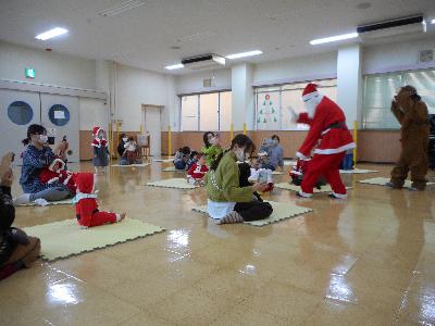 サンタさん登場の様子