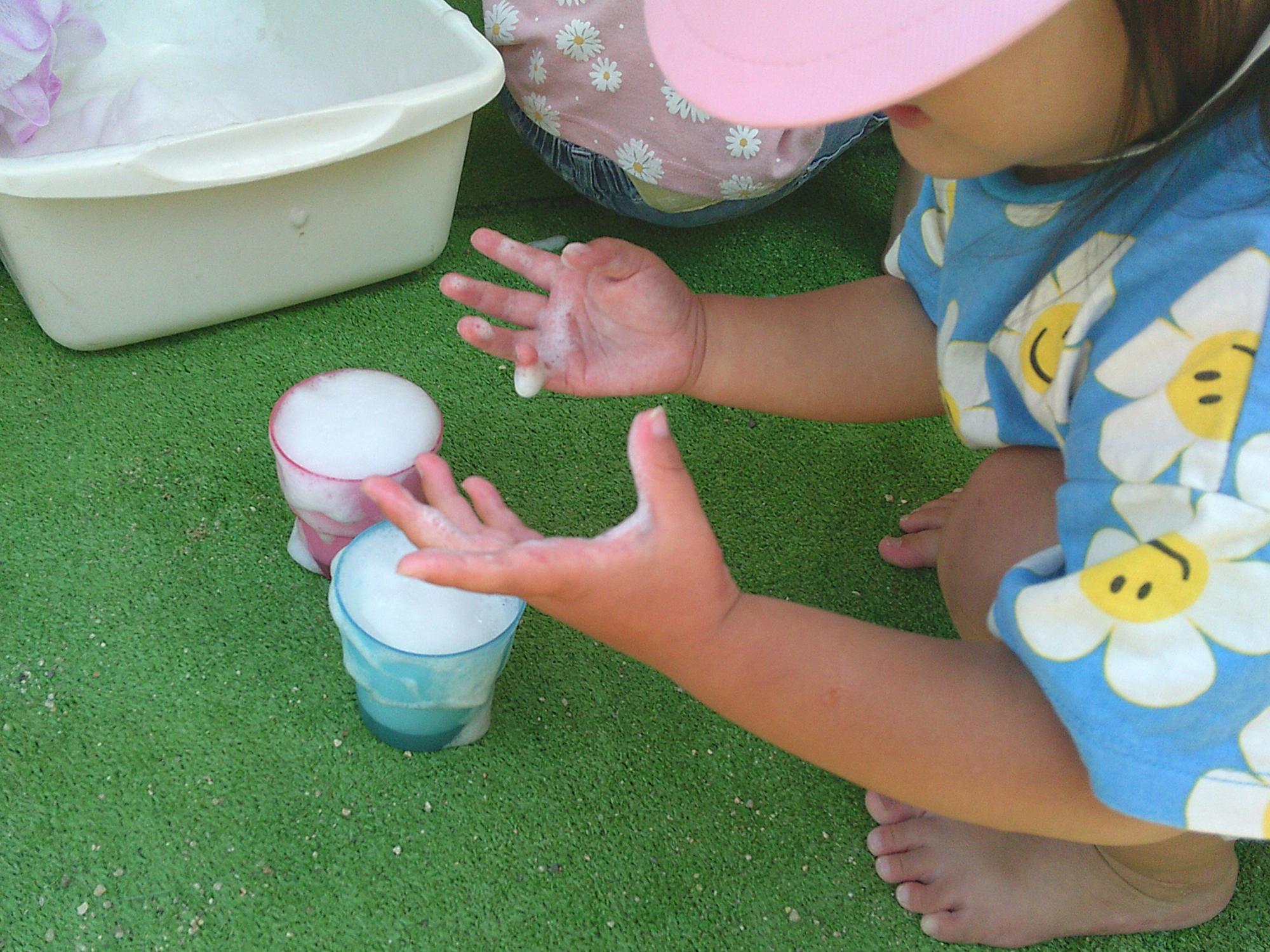 水遊び2歳児