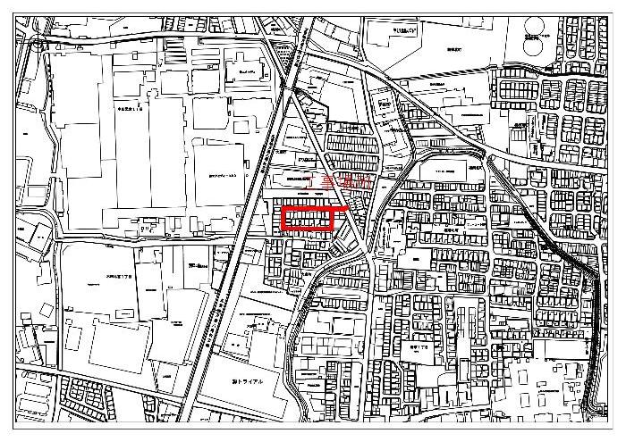 大成町舗装工事位置図