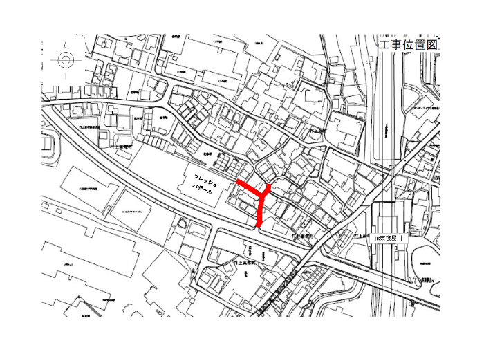 打上高塚町位置図