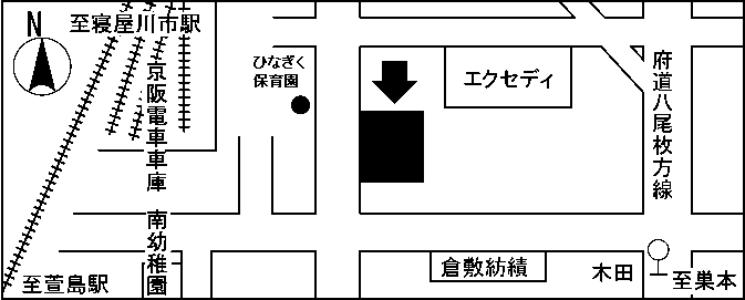 木田小学校周辺の地図