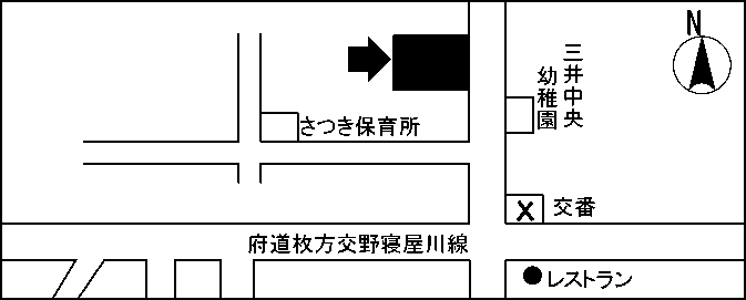 三井小学校周辺の地図