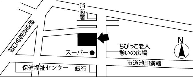 池田小学校周辺の地図
