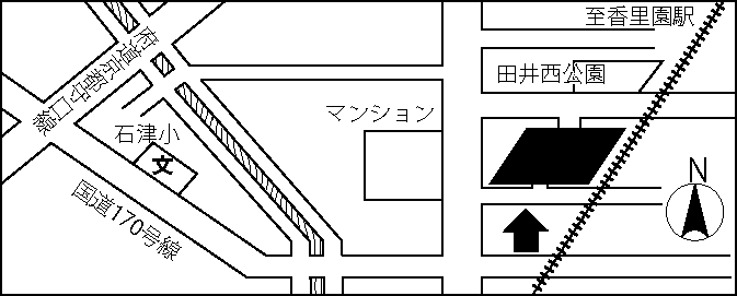 田井小学校周辺の地図