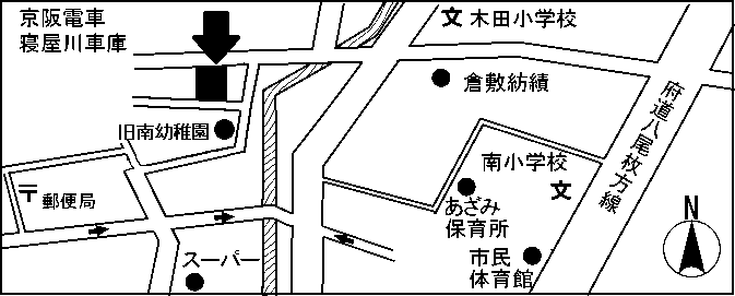 下木田町公民館周辺の地図